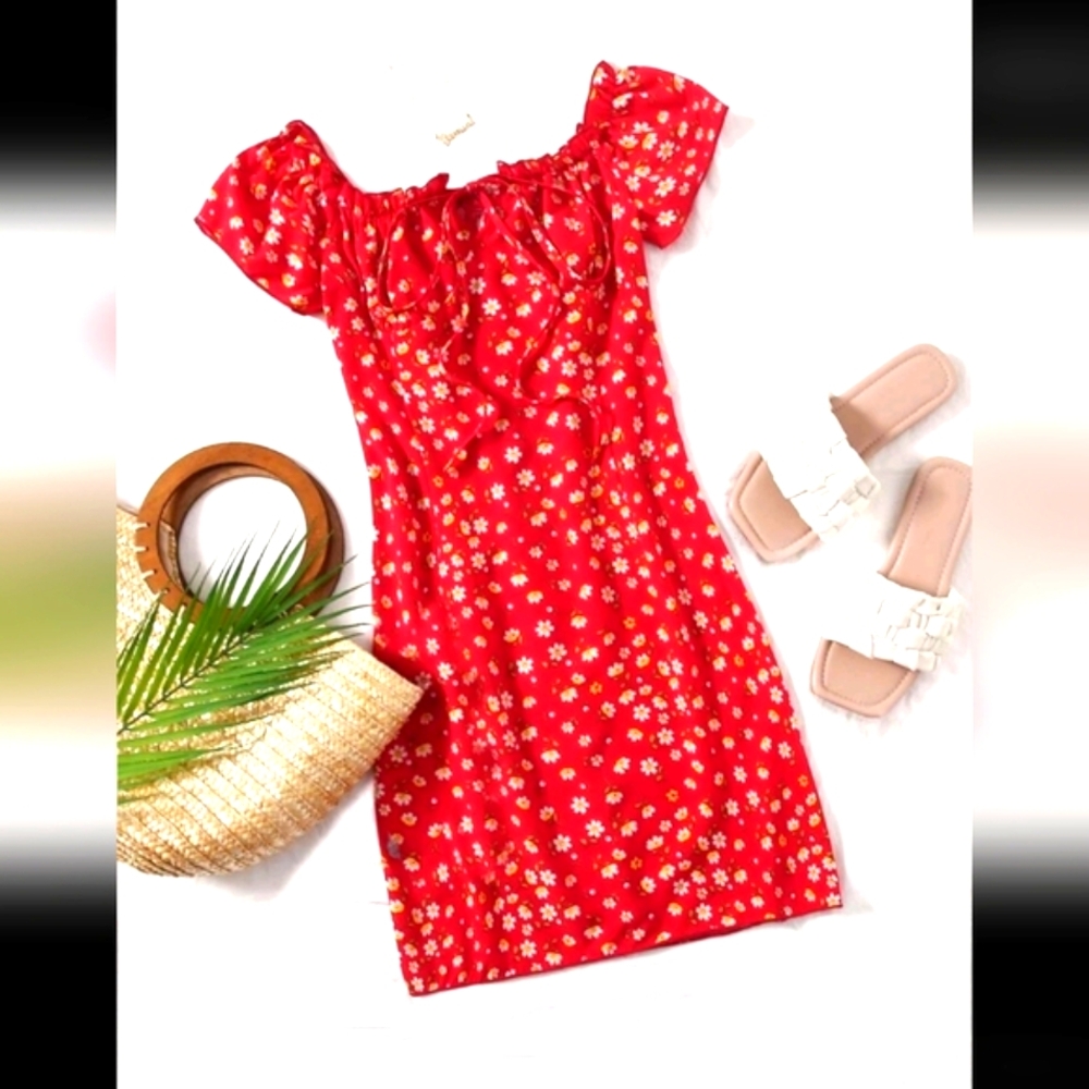 Daisy Off Shoulder Mini Dress